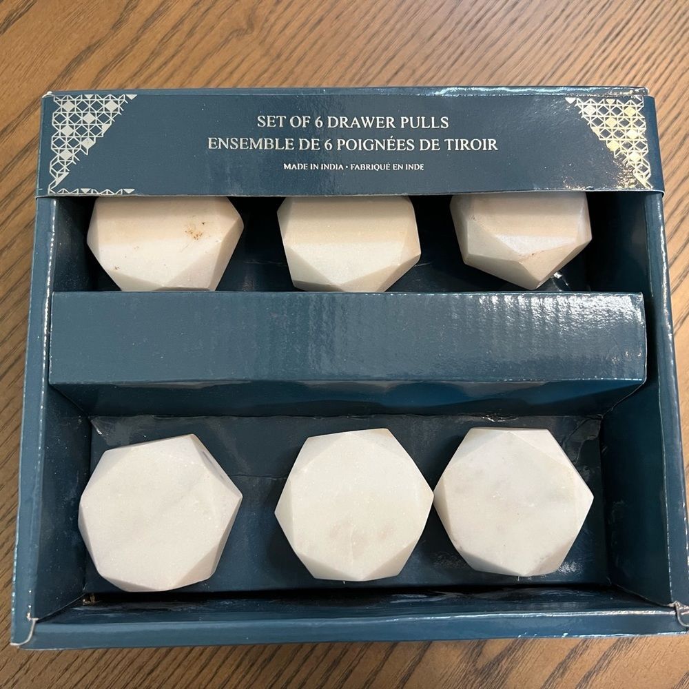 Marble drawer pulls